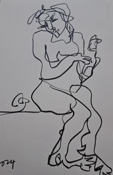 [2024] Untitled, Graphite on paper, Size Unknown